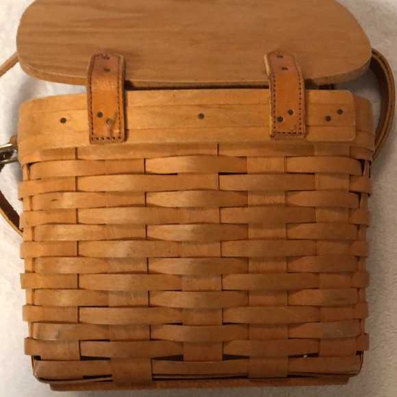 Vintage handmade Longaberger basket crossbody purse with all original inserts - Picture 6 of 16